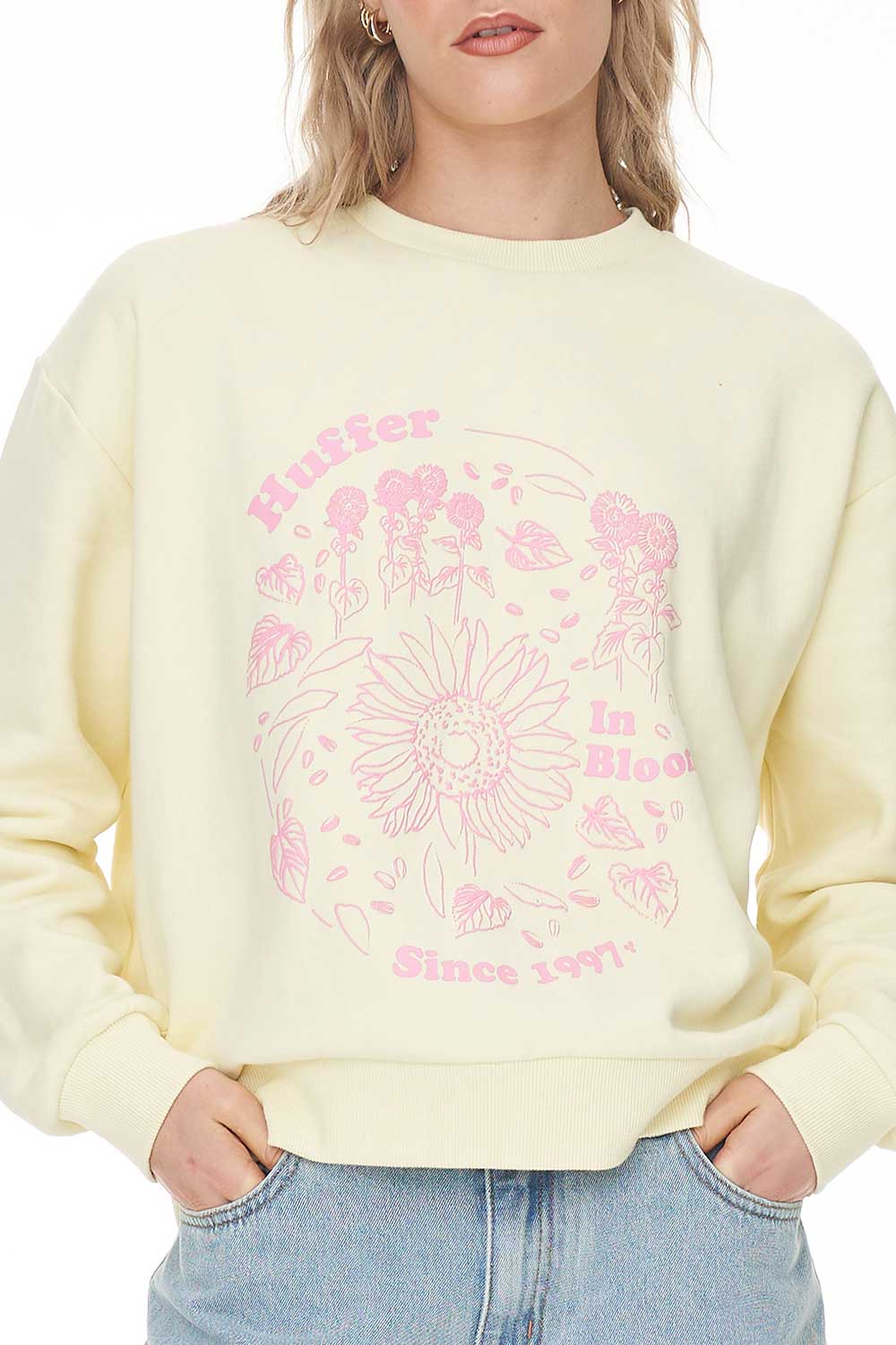 Huffer Slouch Crew 350/In Bloom