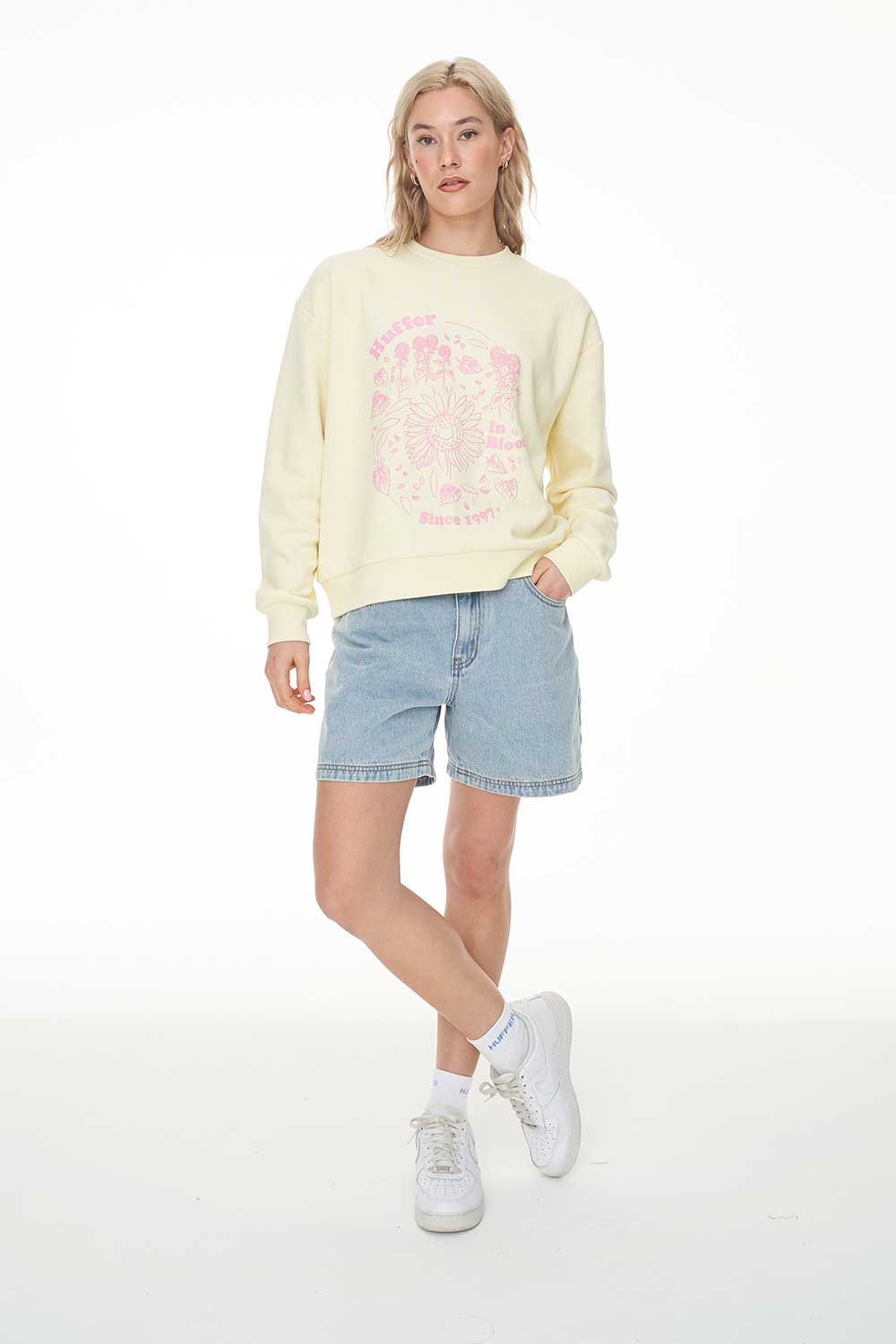 Huffer Slouch Crew 350/In Bloom